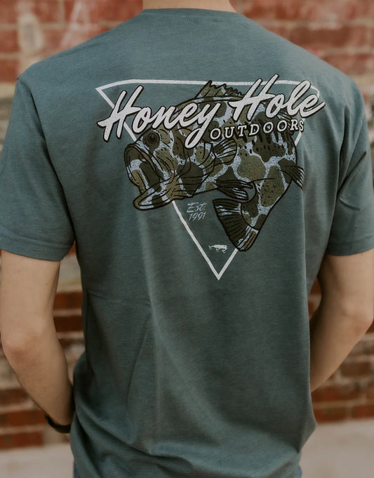 Honey Hole Camo Bass Tee