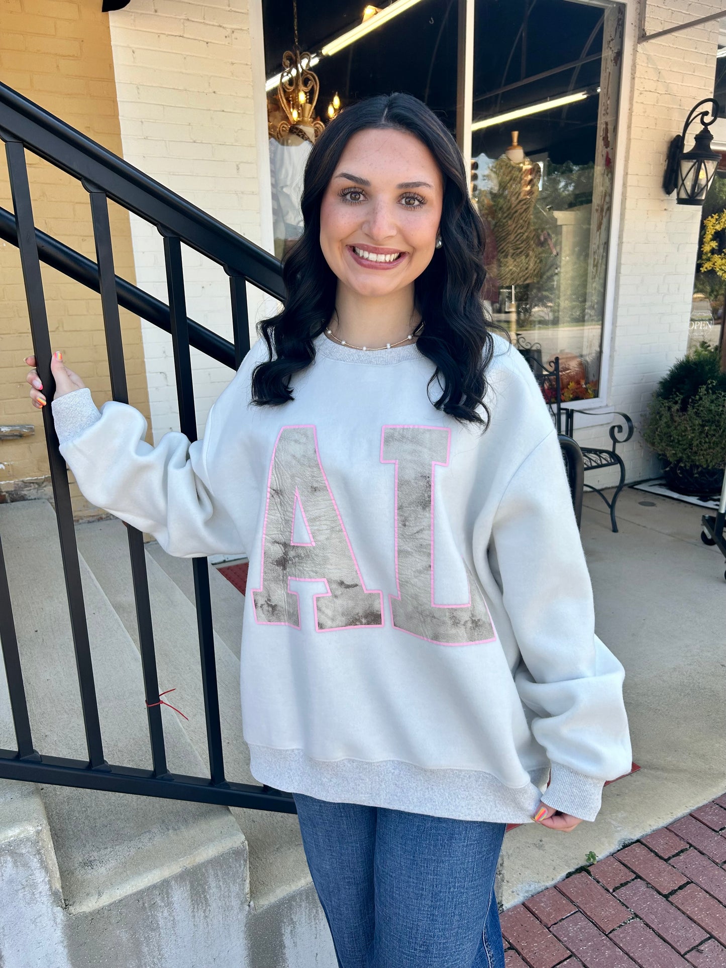 Camo Alabama Reversible Mock Neck Sweatshirt