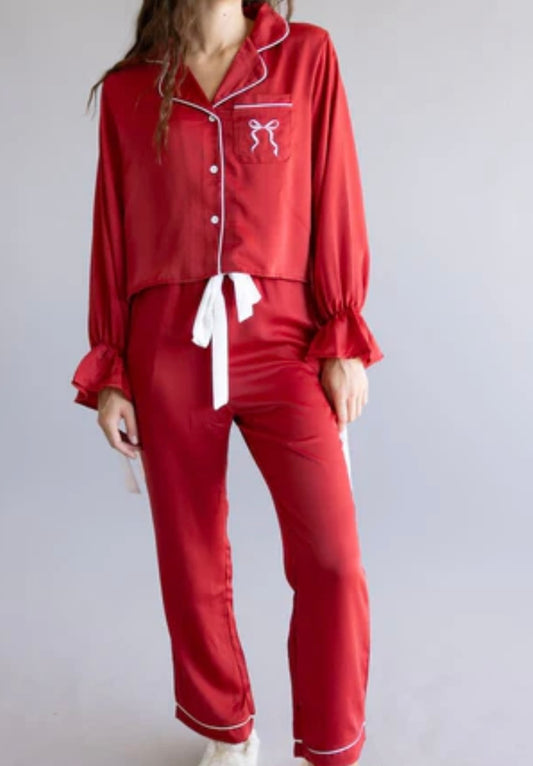 Simply Southern Red Bow Pajamas