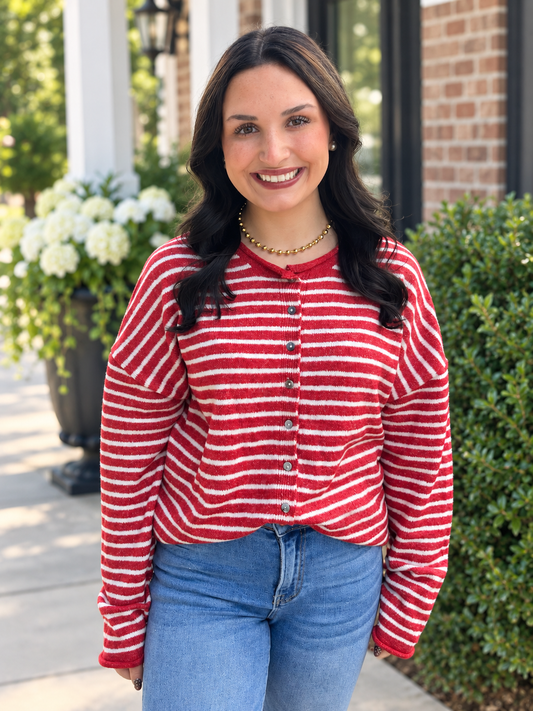 Effortless Stripe Sweater 2 Colors
