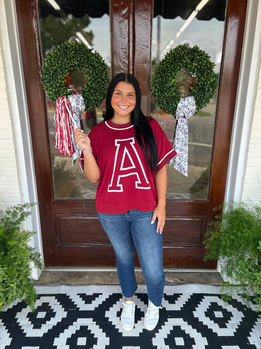 Crimson Game Day Top 2 Colors