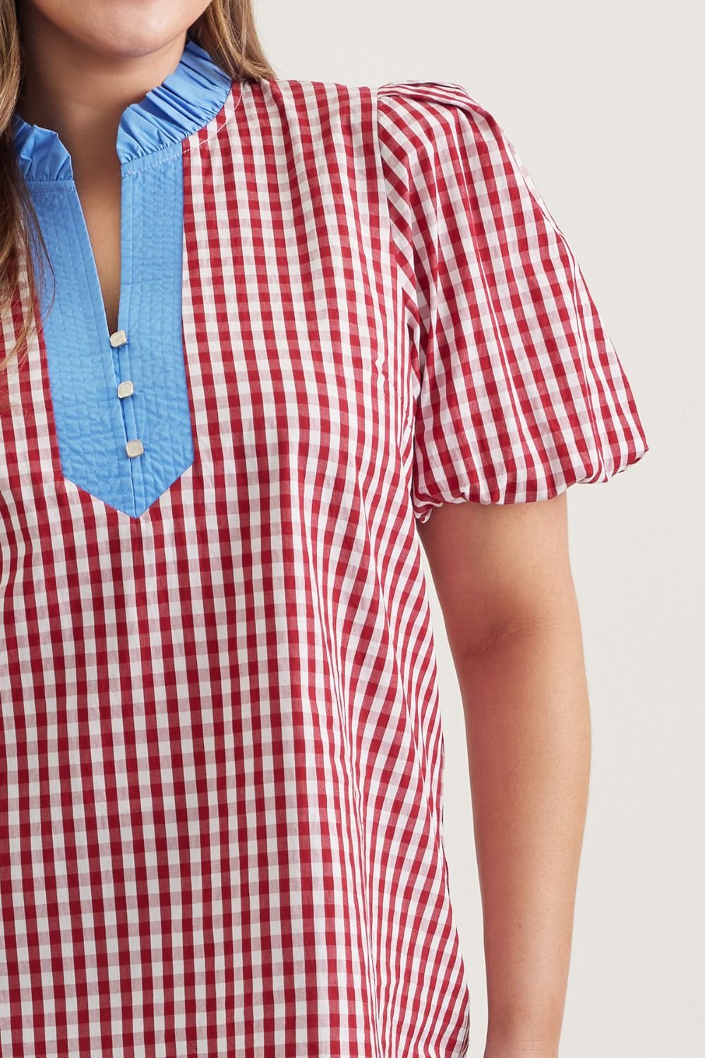 Red Gingham Top
