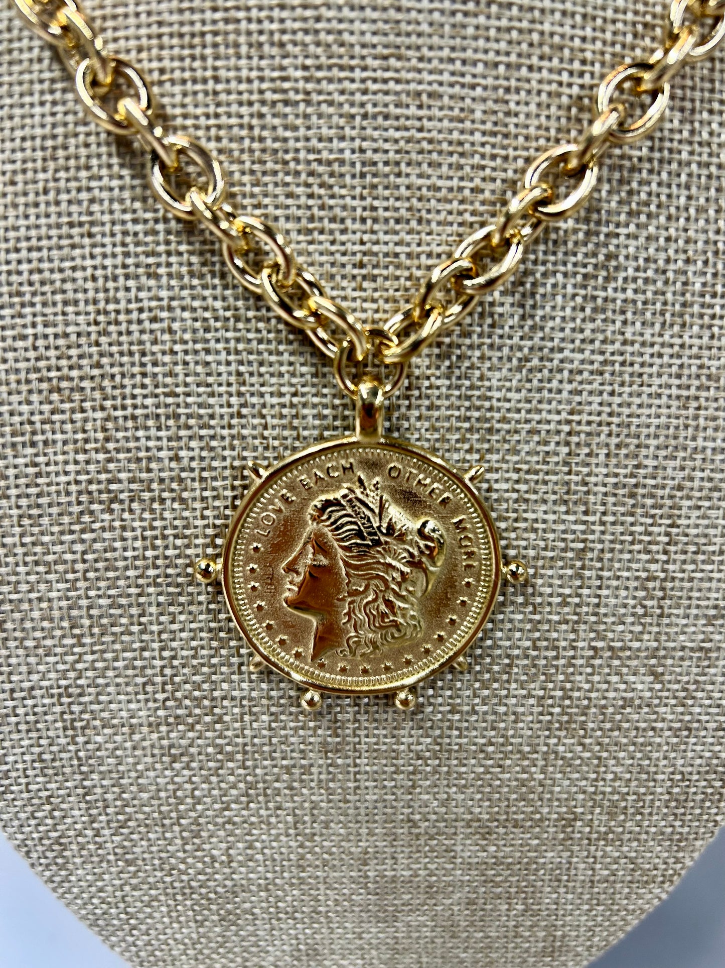 Gold Coin Necklace