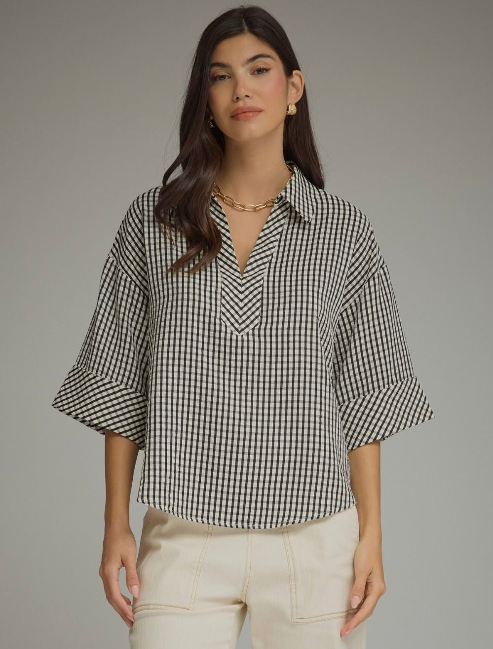 Gingham On Trend Top 2 Colors