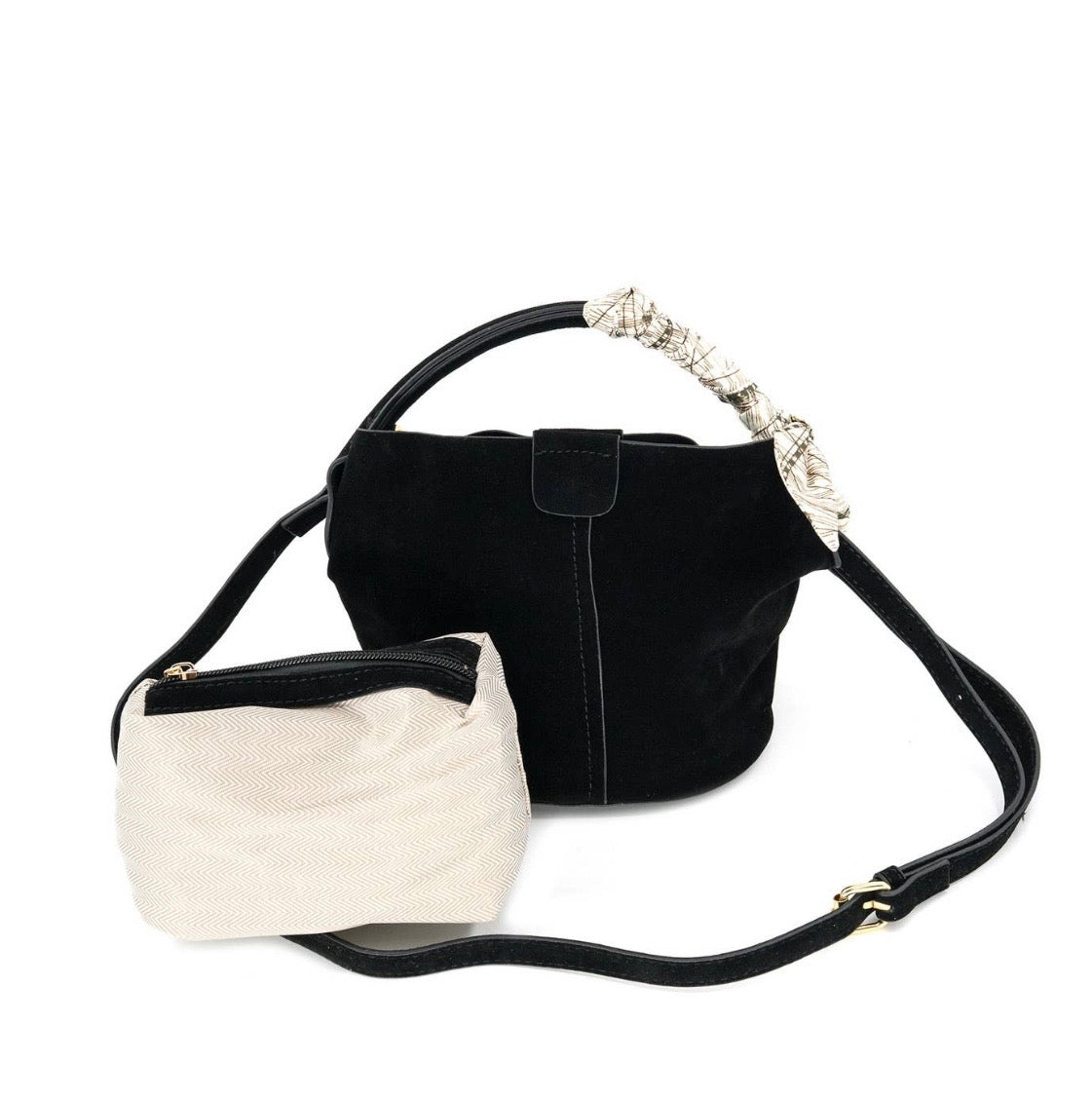 Sadie Suede Bucket Bag 2 Colors