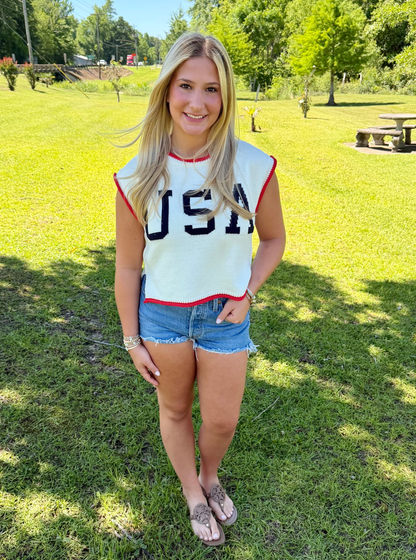 USA Lightweight Sweater Top