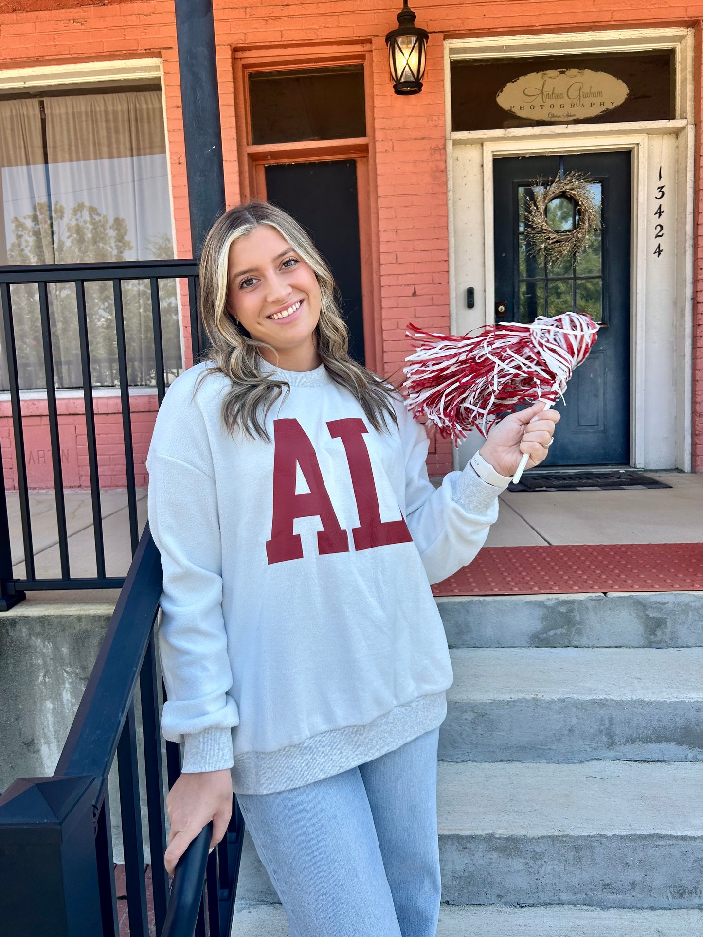 Mock Neck Alabama Sweatshirt