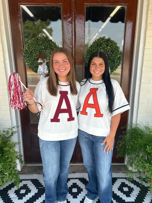 White Game Day Tops