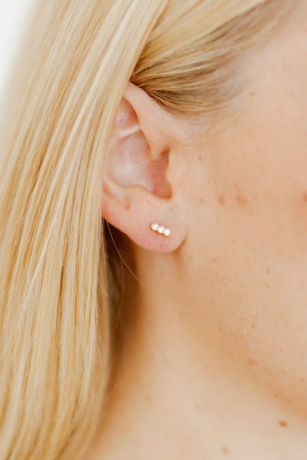 Screw Back Stud Earrings-Poppy