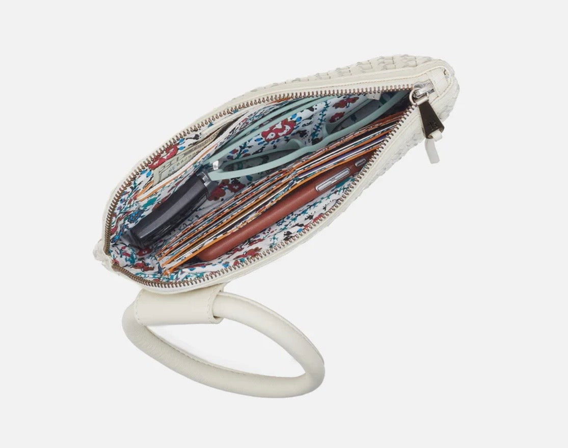 Sable Wristlet Woven Whitecap