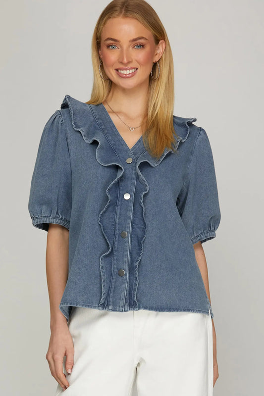 Denim Desires Top