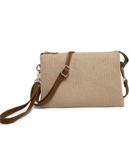 Riley Micro Straw Purse/Wristlet