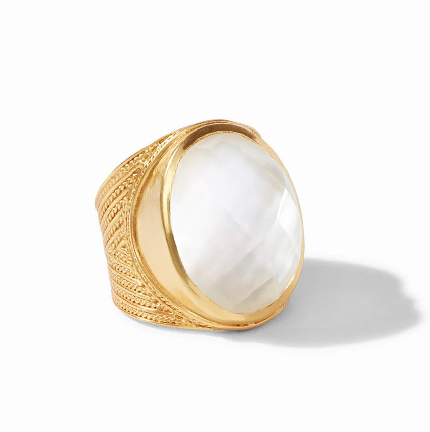 Verona Statement Ring- iridescent Clear Crystal