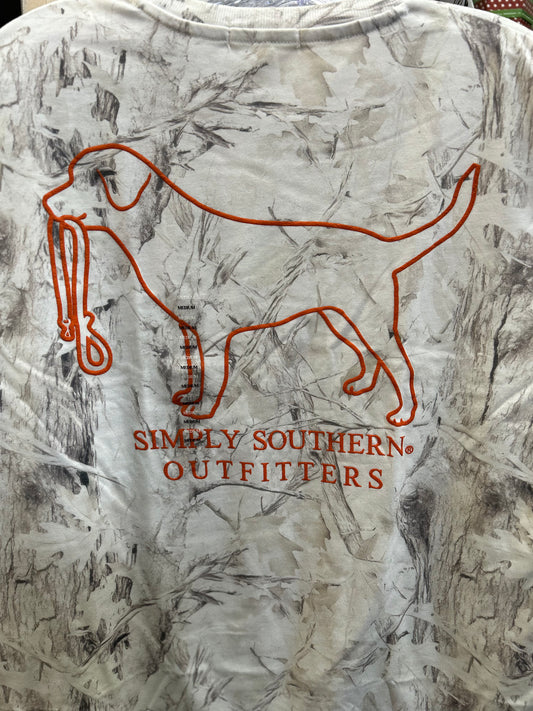 White Camo Simply Southern Tee
