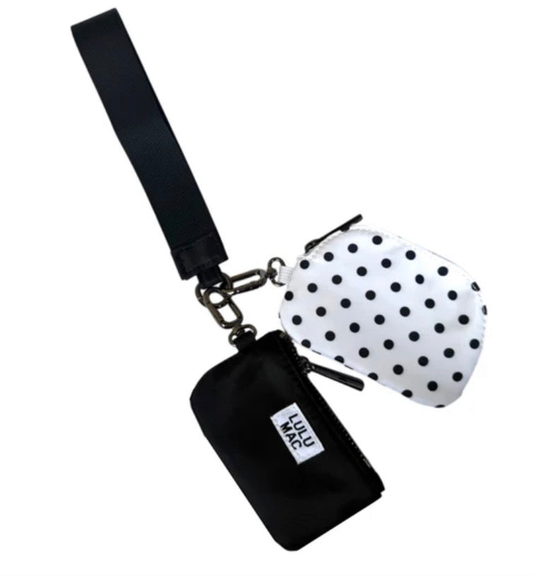 Lulu MAC Double Polka Dot Wristlet- 3 Colors