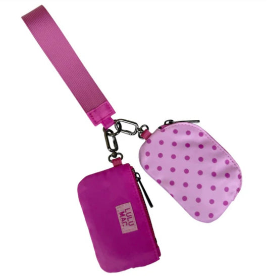 Lulu MAC Double Polka Dot Wristlet- 3 Colors