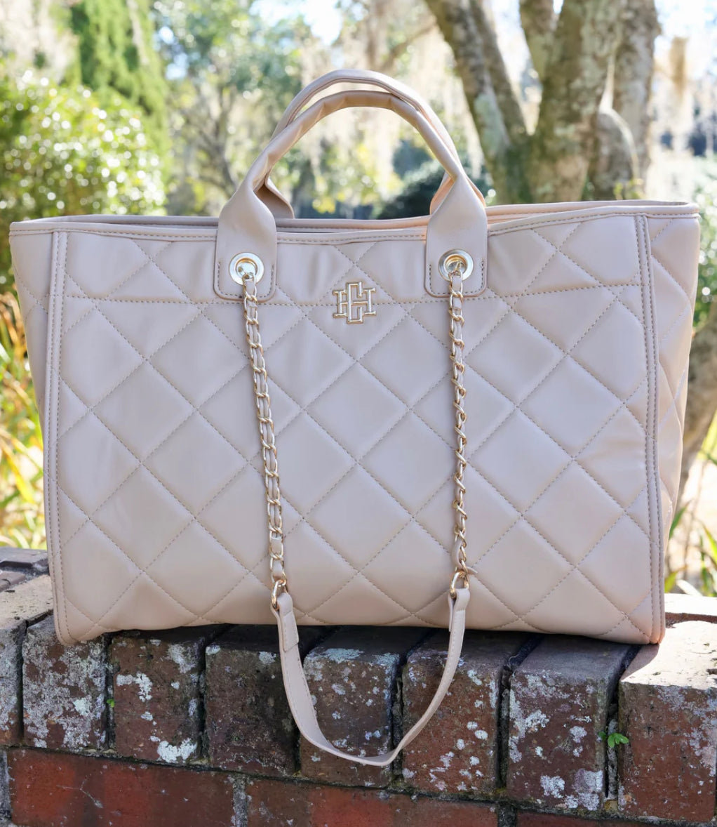 Caroline Hill Melissa Tote Bag, Latte