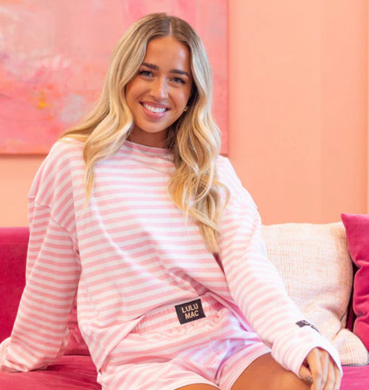 Lulu MAC Striped Pink Top