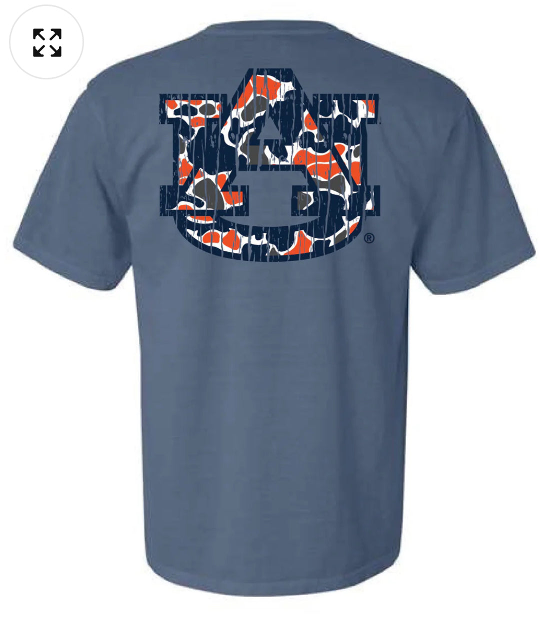 Auburn Camo Denim Tee