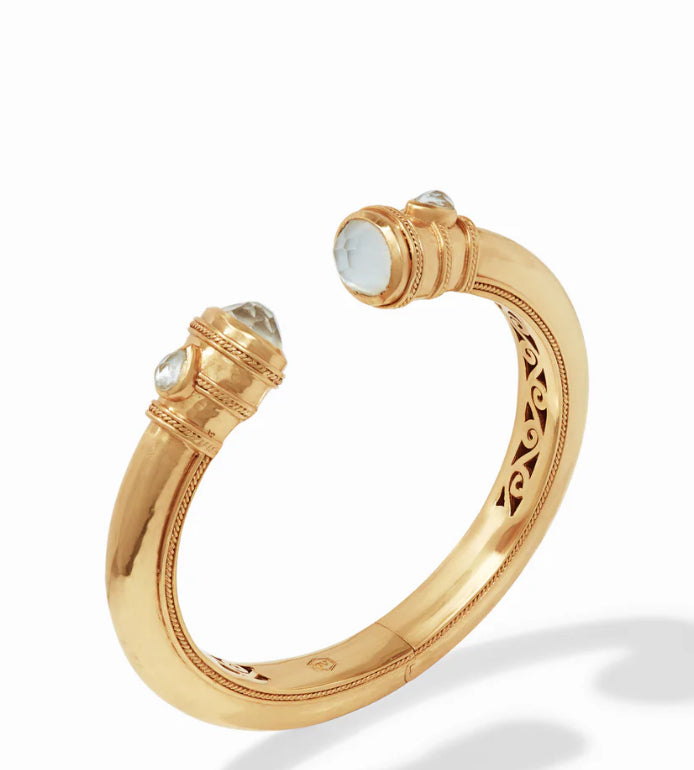 Cannes Demi Cuff- Iridescent Clear Crystal