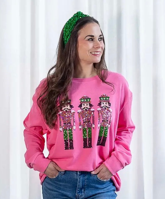 Sequin Nutcracker Sweatshirt