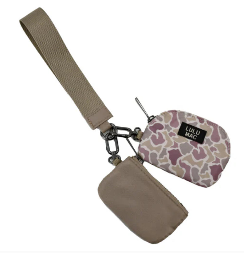 Lulu MAC Double Pouch Wristlet- 7 Colors
