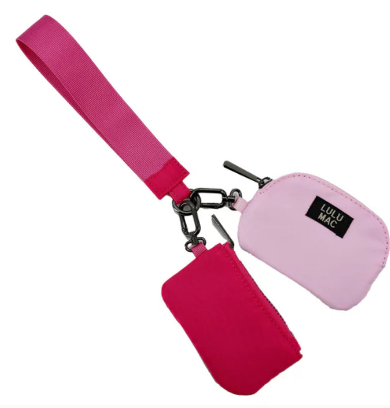 Lulu MAC Double Pouch Wristlet- 7 Colors