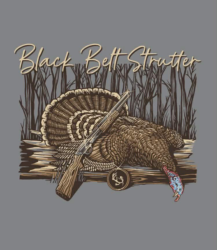 Black Belt Strutter Turkey Tee