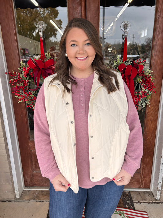 Petal Puffer Vest