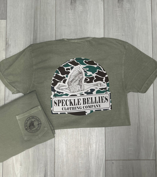 Camo Speckle BelliesPocket Tee