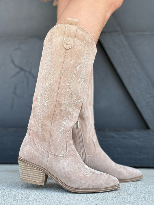 Headliner Wide Calf Suede Boots