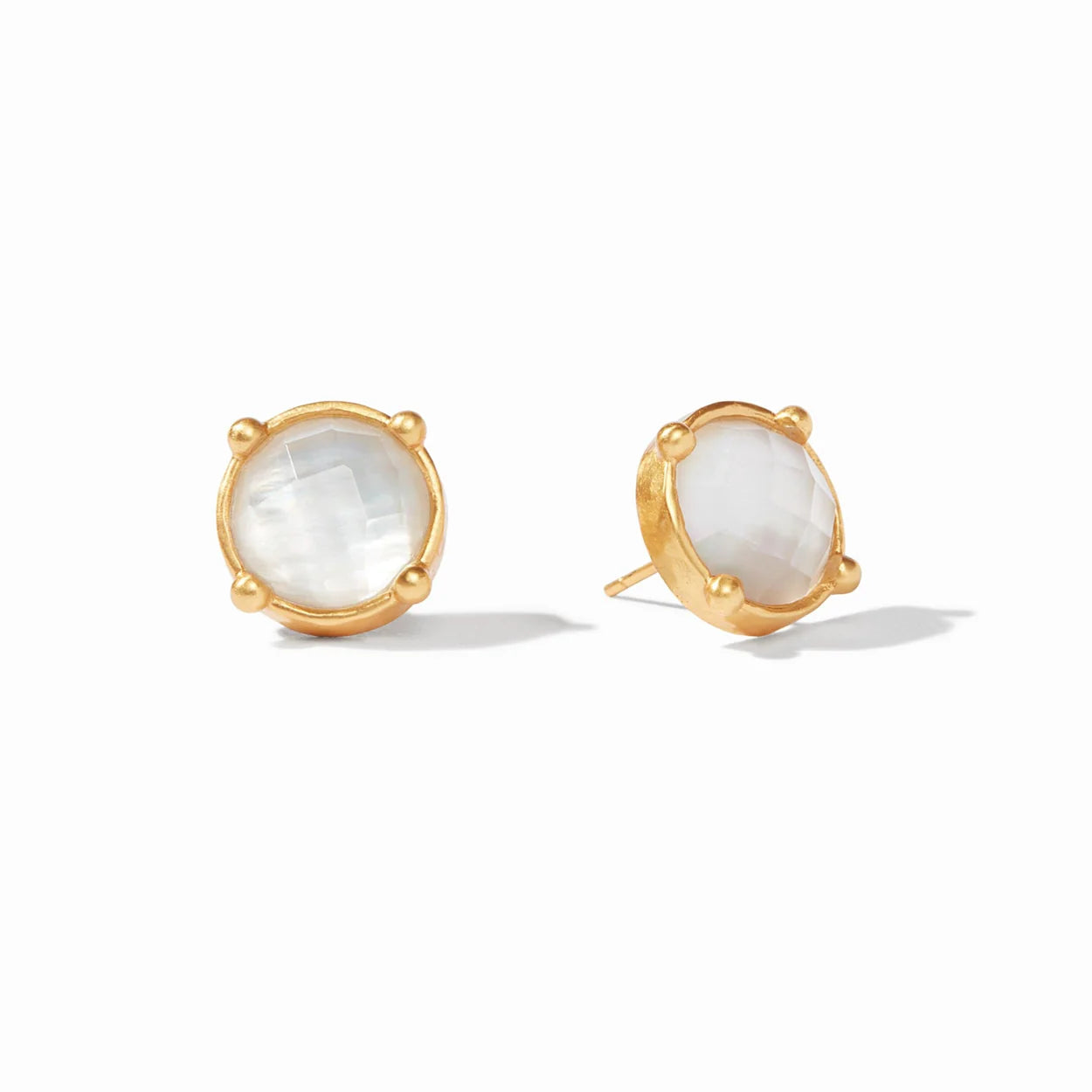 Honey Stud- Iridescent Clear Crystal