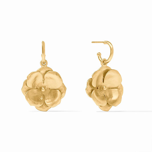 Bloom Hoop And Charm Earring
