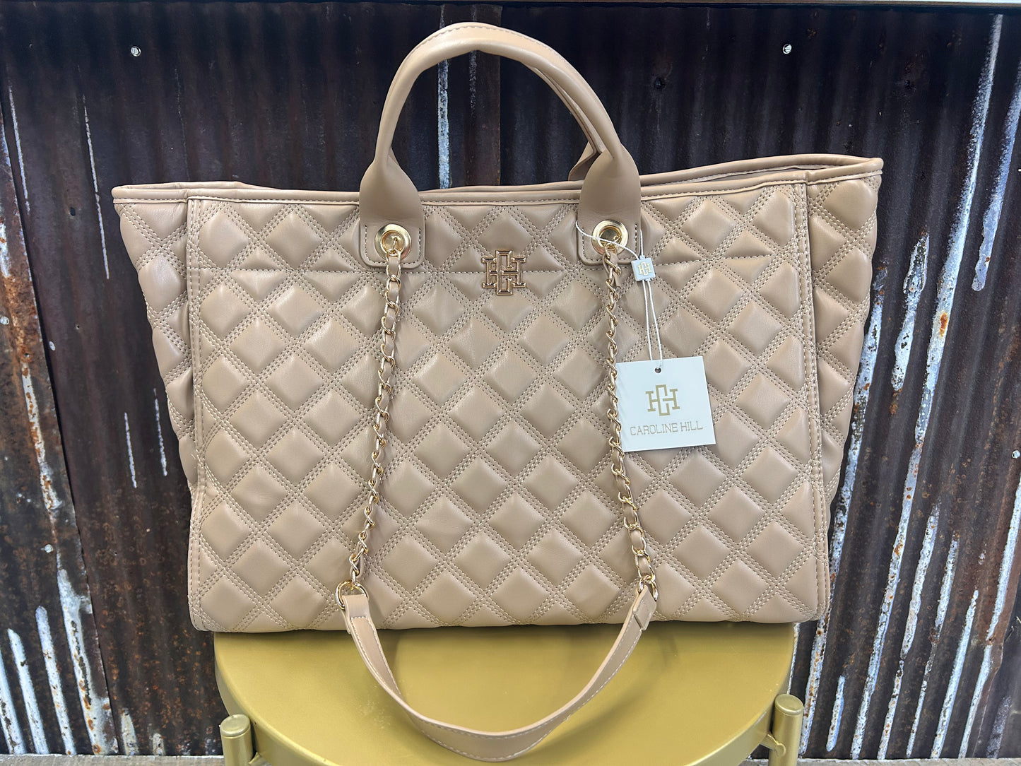 Caroline Hill Melissa Tote Bag, Latte