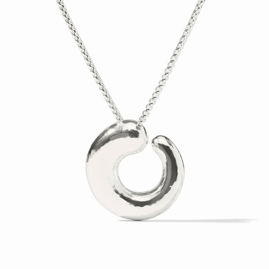 Silver Solara Spiral Pendar