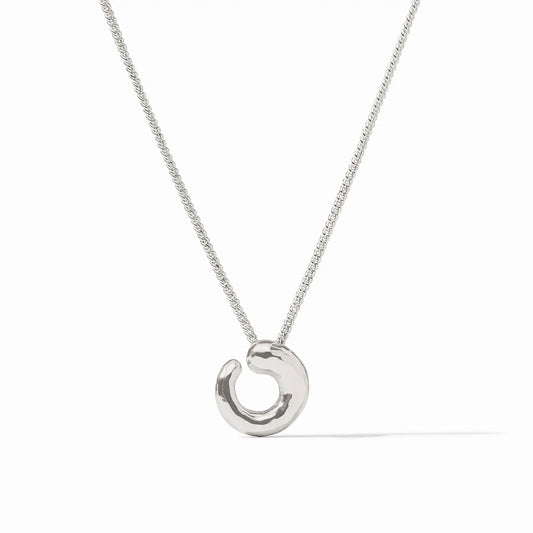 Silver Solara Spiral Delicate Necklace
