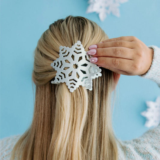 Snowflake Flat Clip Teleties