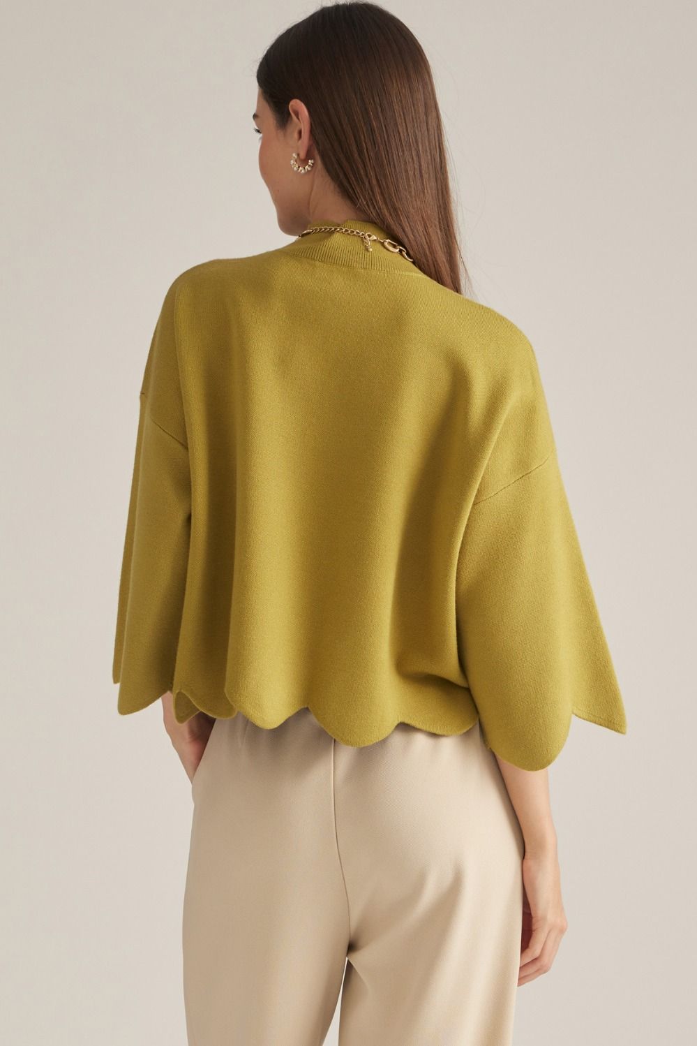 Sassy Scallop Sweater