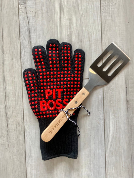 Pit Boss Glove and Spatula